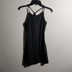 Cool Run Dress Womens Size S Black Racerback Athletic Built-in Bra